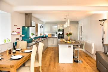 The open plan living room will ensure you spend quality time together