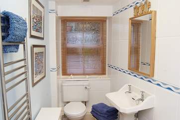 The bathroom.