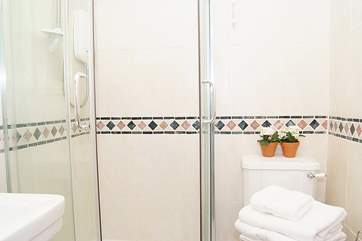 There is a very convenient downstairs shower and WC.