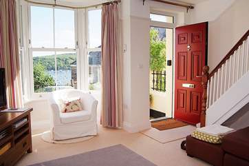 The sitting-room has gorgeous views and is such a welcoming room to step into when you arrive.