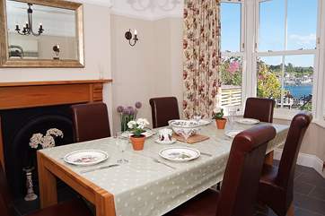 The dining-room also has stunning views and is a lovely place for a celebratory meal.