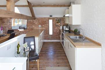 A well-equipped kitchen.