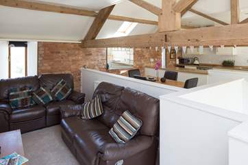 The whole of the living area.