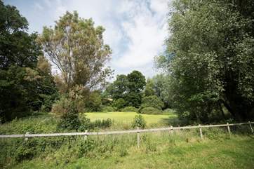 The wildlife lake is a short walk away and fenced but please take care with children.