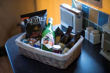 The Owner kindly leaves a courtesy 'welcome pack'.