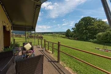 There are fabulous views from the deck.