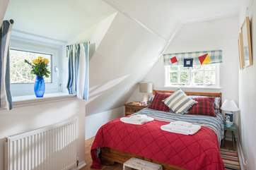 Bedroom 2 is furnished with a double bed, please be aware of the sloping ceilings when getting in and out of bed.