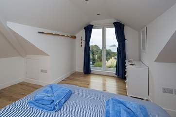 Bedroom 2 on the top floor has great views.