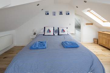 The double bedroom (Bedroom 2) has an en suite bathroom. Take care on the low ceilings as you enter the bedroom or bathroom.