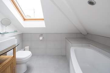 The en suite bathroom to Bedroom 2 - take care on the low lintel.