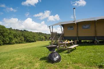 Celandine has fabulous views over the valley beyond.