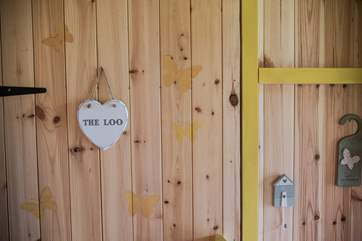 Guess what is behind the door - the en suite shower-room!