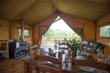 Dining inside or out, there are great views from your table!