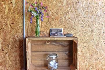 Rusty has plenty of special upcycled features throughout.