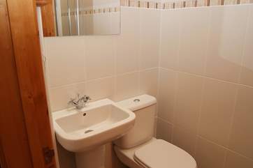 The shower-room is at one end of the living space, so not far to go to brush your teeth.