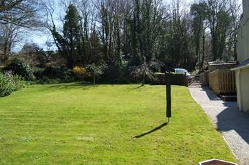 This large garden is private to the cottage with a short walk from the parking space shown on the top right of the photograph.