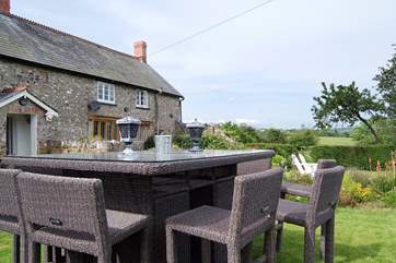 Or eat al fresco in the beautiful garden - after a dip in the hot tub.
