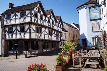 There are some lovely places to visit within a short drive of the cottage. This is medieval Axbridge to the south.