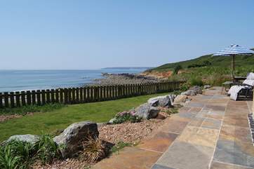 The front garden and terrace.