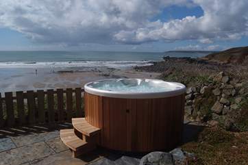 The hot tub.