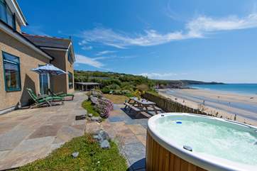 Splendid views from the hot tub.