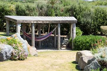 Relax in the hammock.