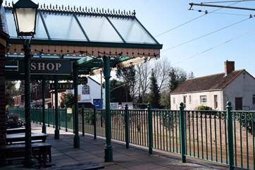The Seaton Tramway station is just at the bottom of the road. There is a handy cafe here too.