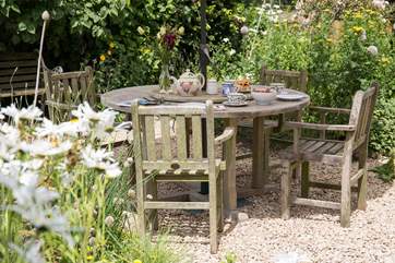 The terrace in summer time - beautiful plants and flowers to enjoy.