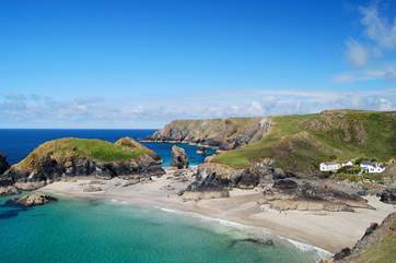 Dramatic and beautiful, Kynance Cove is an exhilarating walk away along the coastal footpath...
