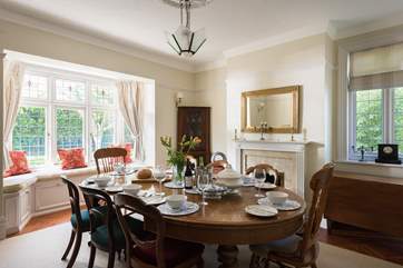 The dining-room is a wonderful room to dine with friends and family.