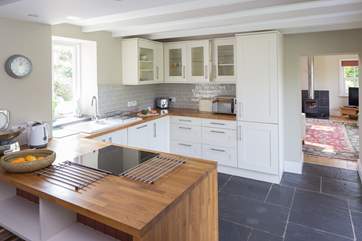 The kitchen-area looking through to the sitting-room.
