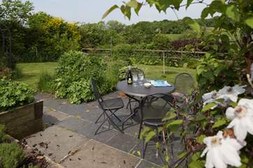 The patio.