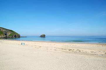 The beach at Portreath.