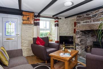The cosy sitting-room.