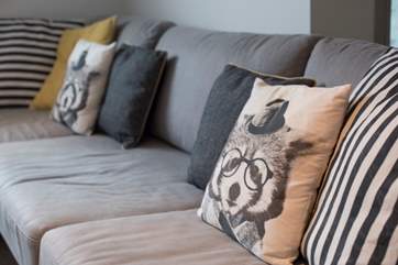 Quirky cushions.