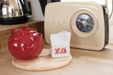 There are retro features throughout.