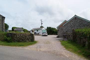 The entrance to the barn with Bolankan View (2265) on your left.