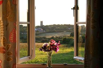The lovely view from the bedroom.