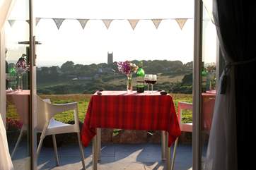 This is your view from the French doors, in the spring you will meet the new born lambs.
