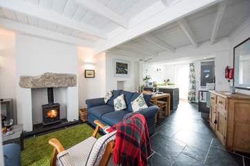 The living area is spacious and open plan.