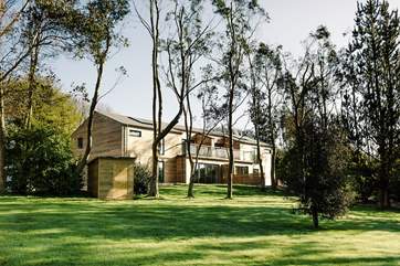 These cedar-clad eco buildings are the only zero carbon holiday properties in the country.