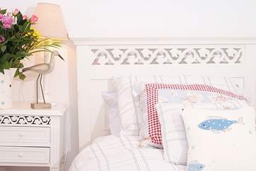 There are lots of welcoming details in this friendly cottage.