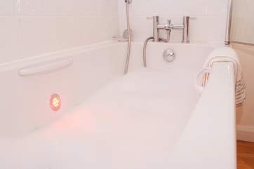 The bathroom.