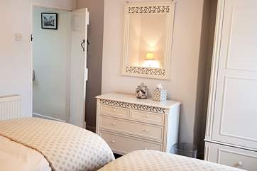 This bedroom is the first as you step onto the landing.