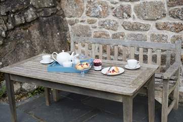 Enjoy an al fresco tea.