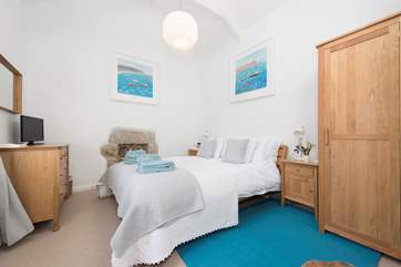 Luxury bed linens and towels.