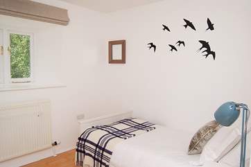 Bedroom 2, a second bed (3') can be pulled out to create twin beds or zipped together to make a double bed, but space in the room does become limited.