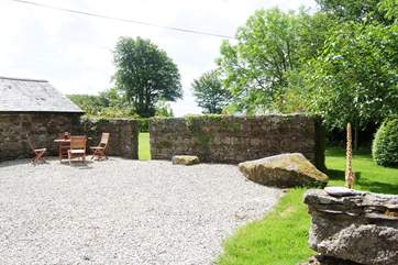 Plenty of space outside the cottage.