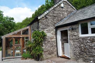 The stable-door into the kitchen.