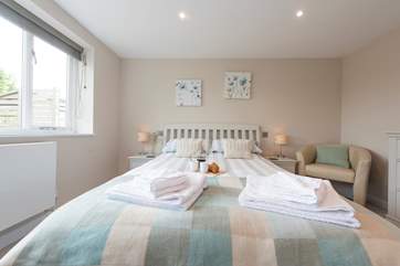 Relax in the comfortable double bed.